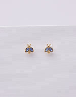 Aretes Mini Abeja Navy