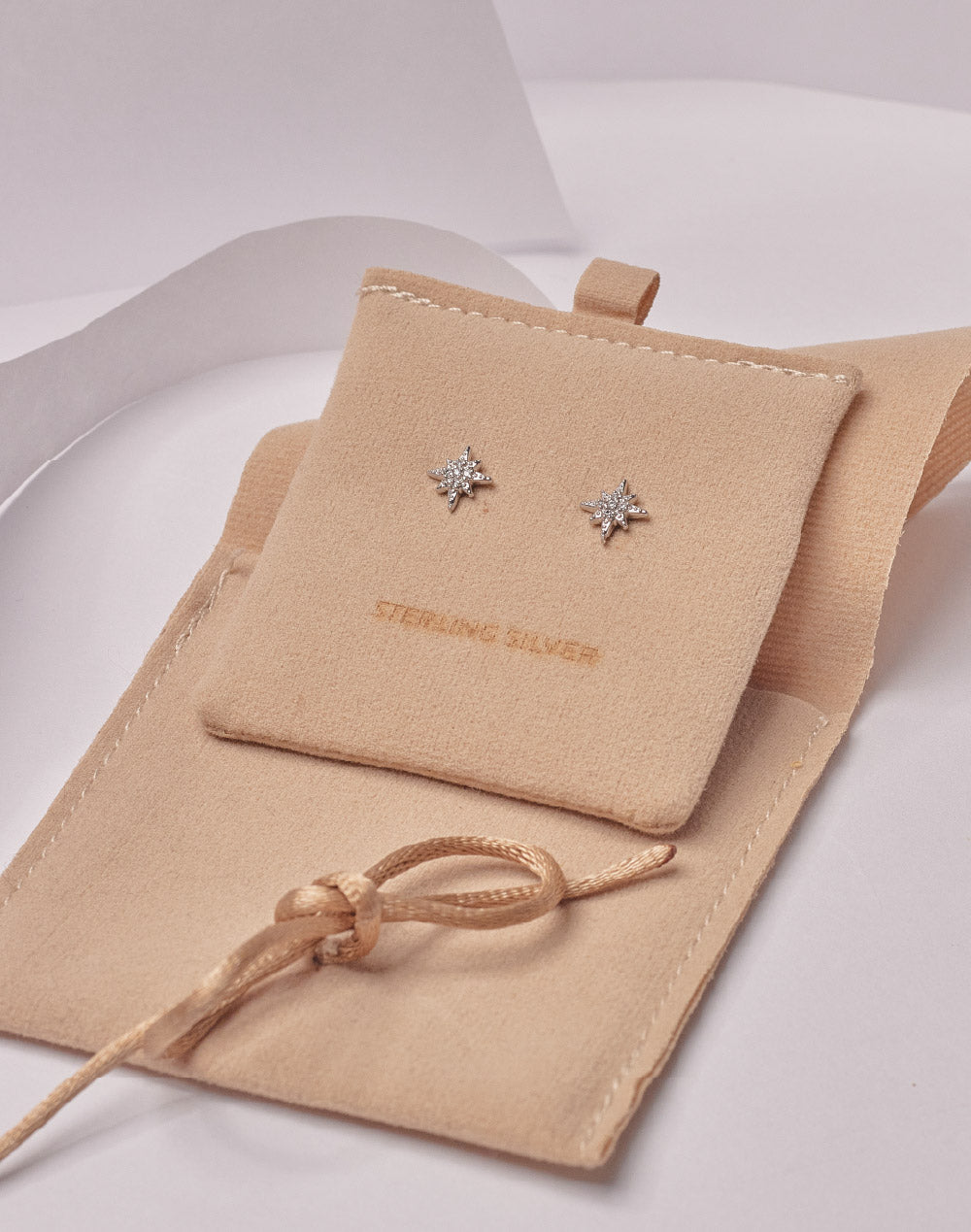 Aretes en Plata 925 Destello Clear