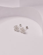 Aretes en Plata 925 Flor Clear