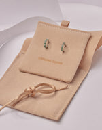 Candongas en Plata 925 Zircón Emerald