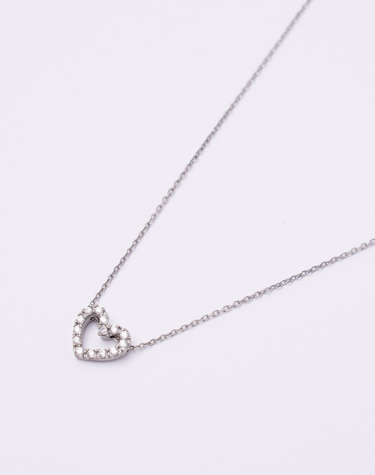 Collar en Plata 925 Corazón Clear