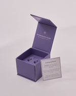 Aretes en Plata Zircón Corazón Siam