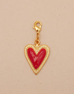 Mini Charm Corazón de Fuego