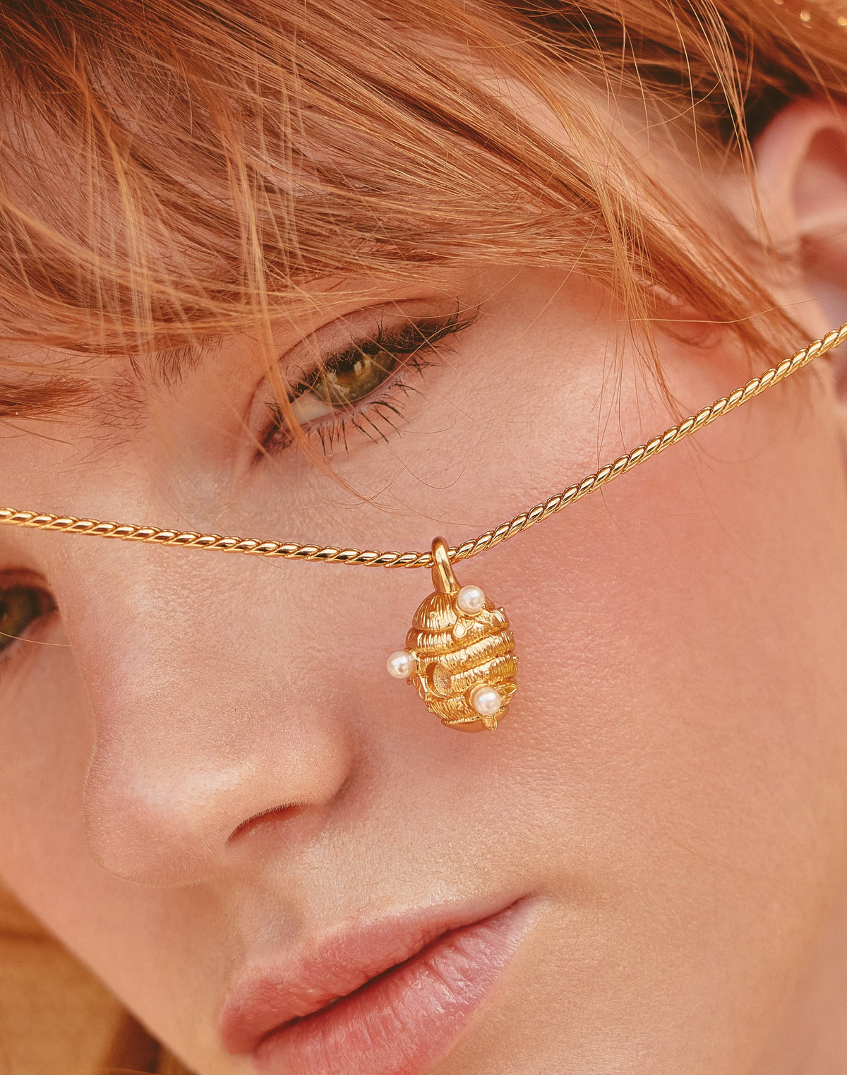 Set de Collar y Aretes Panal