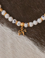 Set de Collar y Aretes Vaca